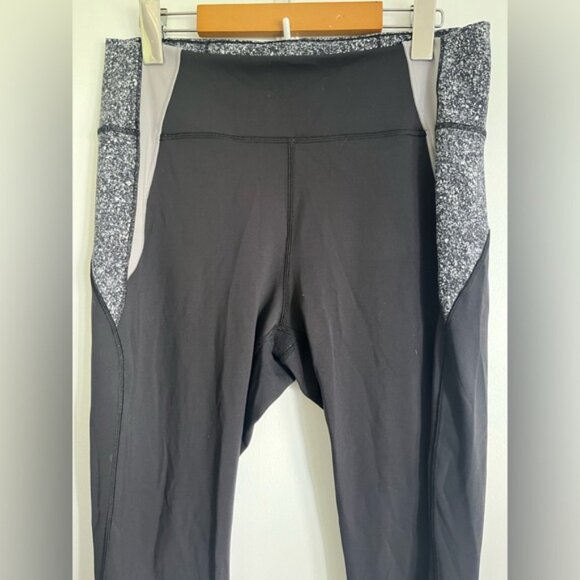 LululemonInMovementTight25BlockedLeggingsBlackDiffuseStarlightUS12 - Picture 3 of 8